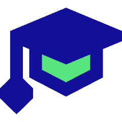 Graduation Cap Icon from Sharp Pop Set