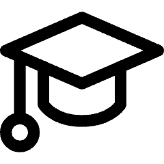 Graduation Cap Icon from Core Line Set