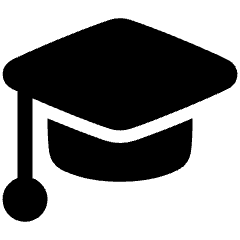 Graduation Cap Icon from Plump Solid Set