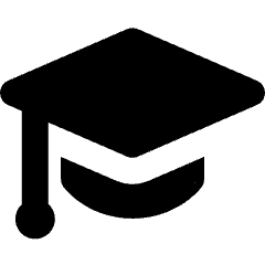 Graduation Cap Icon from Micro Solid Set