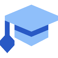 Graduation Cap Icon from Sharp Flat Set