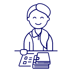 Librarian 1 3 Illustration from UX Line Set