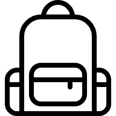 School Bag Icon from Ultimate Light Set