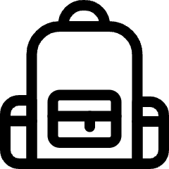 School Bag Icon from Ultimate Regular Set