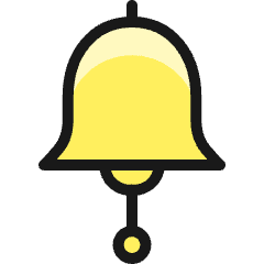 School Bell Icon from Ultimate Colors Set