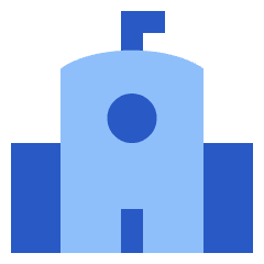 School Icon from Sharp Flat Set