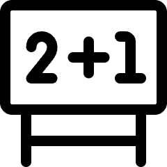 School Board Maths Icon from Ultimate Regular Set