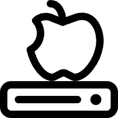 School Book Apple Icon from Ultimate Regular Set