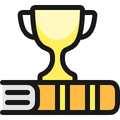 School Book Trophy Icon from Ultimate Colors Set