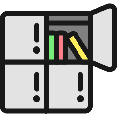 School Locker Icon from Ultimate Colors Set