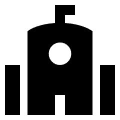 School Icon from Sharp Solid Set