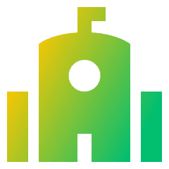 School Icon from Sharp Gradient Set