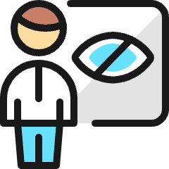 School Teacher Blind Icon from Ultimate Colors Set