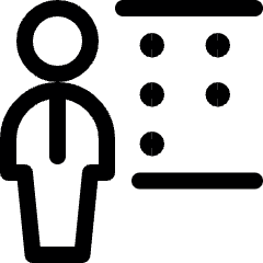 School Teacher Braille Icon from Ultimate Regular Set