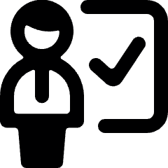 School Teacher Correct Icon from Ultimate Bold Set