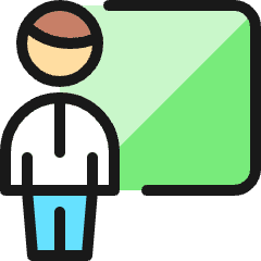 School Teacher Icon from Ultimate Colors Set