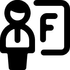 School Teacher F Icon from Ultimate Bold Set