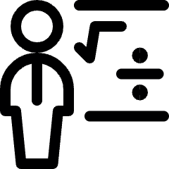 School Teacher Maths Icon from Ultimate Regular Set