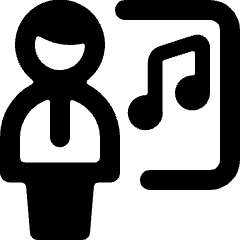 School Teacher Music Icon from Ultimate Bold Set