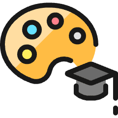 School Test Art Icon from Ultimate Colors Set