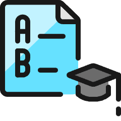 School Test Results Icon from Ultimate Colors Set