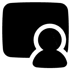 Screen Sharing Tutorial Icon from Plump Solid Set
