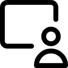 Screen Sharing Tutorial Icon from Core Line Set