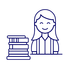 Student 3 5 Illustration from UX Line Set