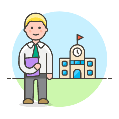 Teacher 1 Illustration from UX Colors Set
