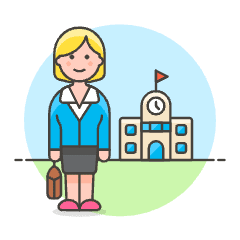 Teacher 2 Illustration from UX Colors Set