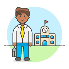 Teacher 3 Illustration from UX Colors Set
