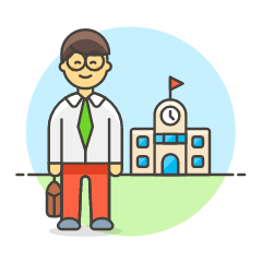 Teacher 5 Illustration from UX Colors Set