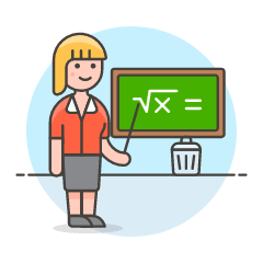 Teacher Teaching 1 Illustration from UX Colors Set