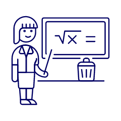 Teacher Teaching 1 Illustration from UX Line Set