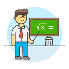 Teacher Teaching 6 Illustration from UX Colors Set