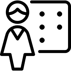 User Female Teacher Disability 2 Icon from Ultimate Light Set