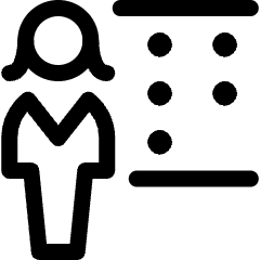 User Female Teacher Disability 2 Icon from Ultimate Regular Set