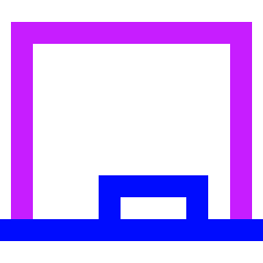 White Board Classroom Course Icon from Sharp Neon Set