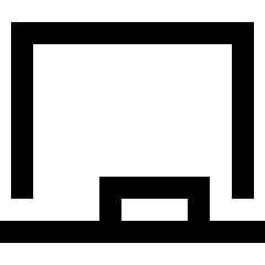 White Board Classroom Course Icon from Sharp Line Set