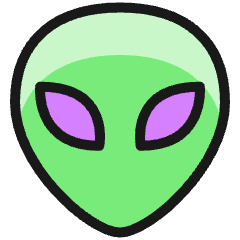 Science Fiction Alien 1 Icon from Ultimate Colors Set