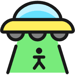 Science Fiction Ufo Icon from Ultimate Colors Set