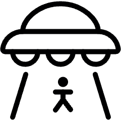 Science Fiction Ufo Icon from Ultimate Light Set