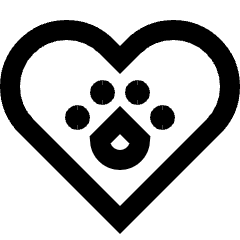 Animal Lover Icon from Sharp Line Set