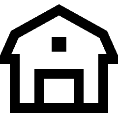 Barn Icon from Sharp Line Set