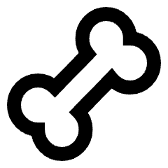 Bone Icon from Sharp Line Set