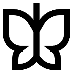 Butterfly Icon from Sharp Line Set