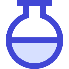 Circle Flask Icon from Sharp Duo Set