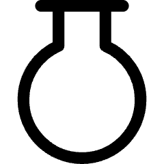 Circle Flask Icon from Core Line Set