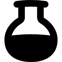 Circle Flask Icon from Flex Solid Set