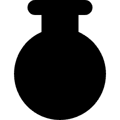 Circle Flask Icon from Micro Solid Set